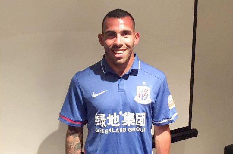  Carlos Tevez will be the world's highest paid player at Shanghai Shenhua