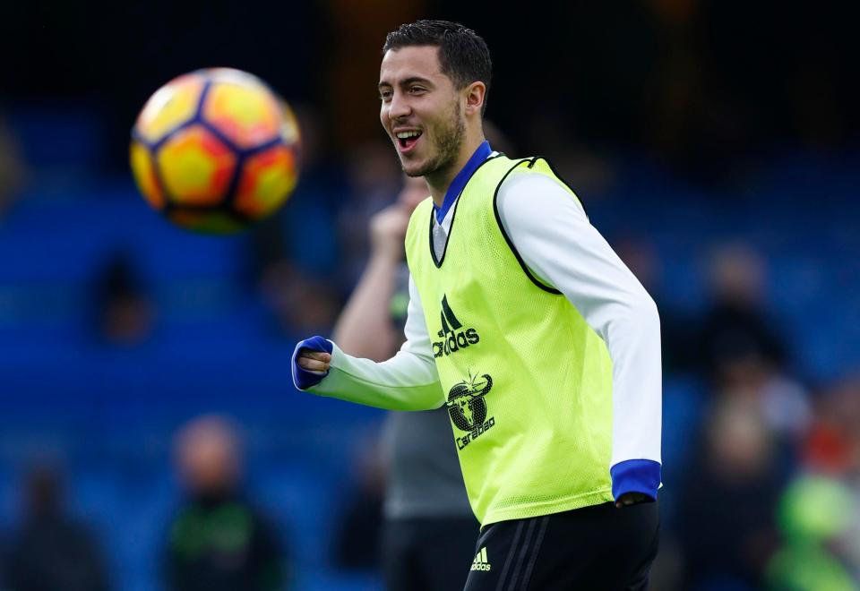  Chelsea winger Eden Hazard keeps his place in the top ten