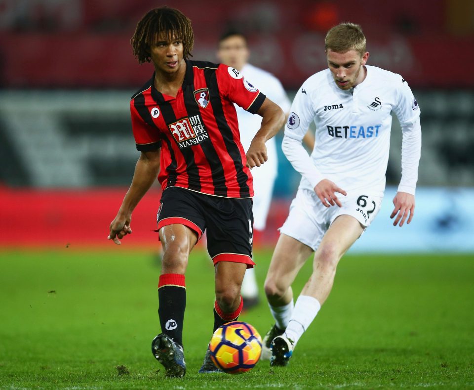  Nathan Ake scored three goals in ten Premier League games at Bournemouth