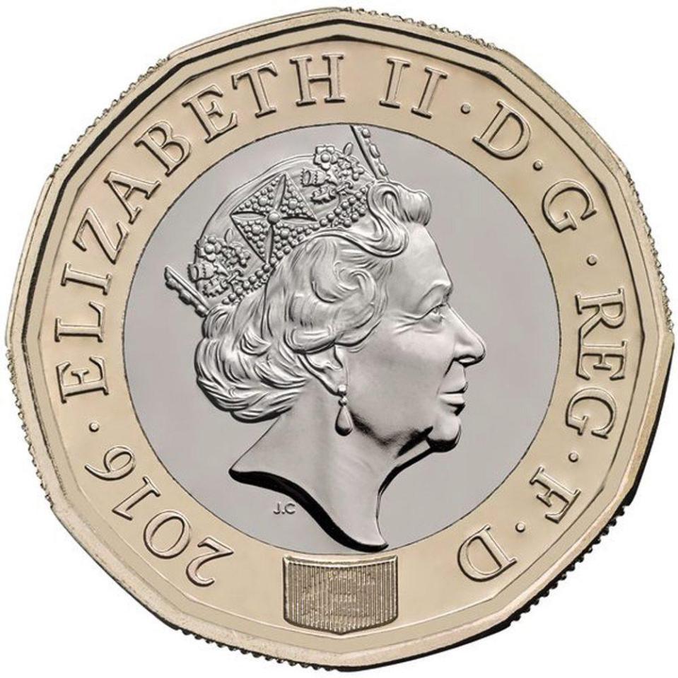  The new 12-sided design for the £1 coin - but it's the old style round coins that could be worth more than a quid