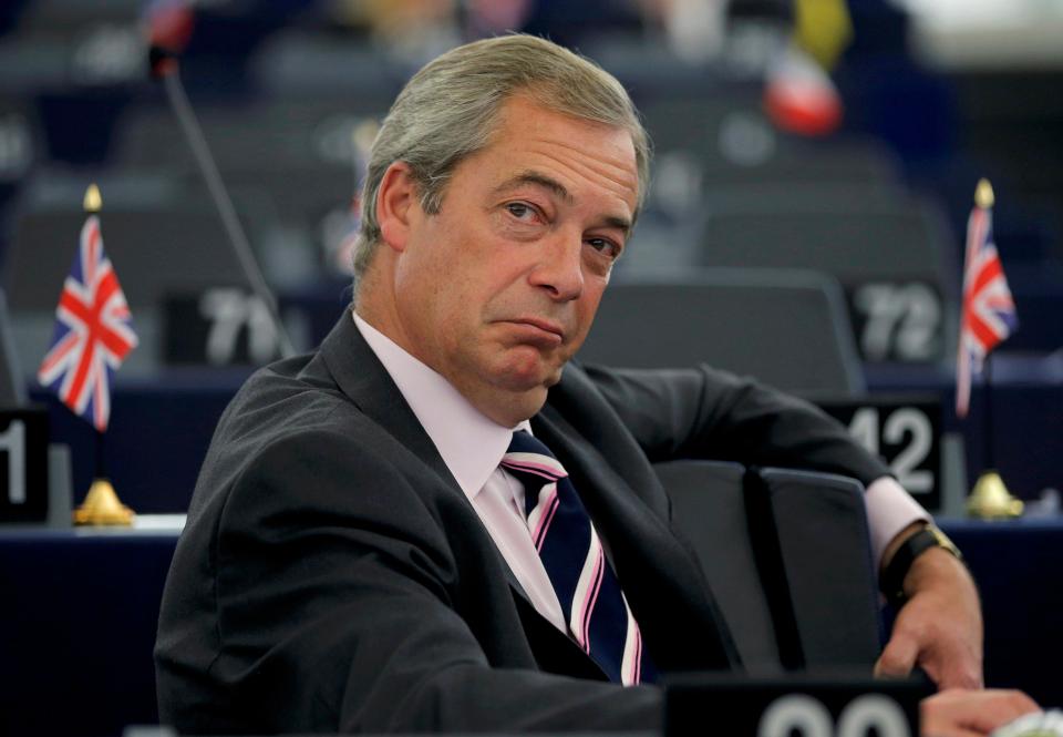  Studio chiefs want to produce a movie telling how Nigel Farage battled to get Britain out of the EU