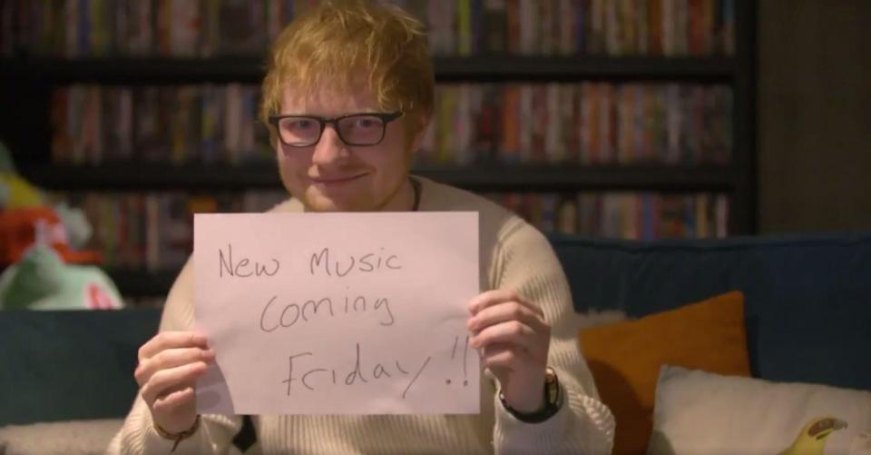  Ed Sheeran left this titillating post on his Twitter yesterday