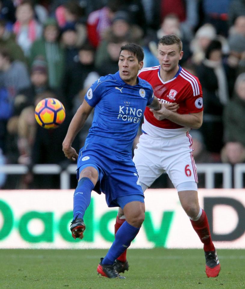  Ulloa has only started one game for Leicester this season in a bore draw with Middlesbrough