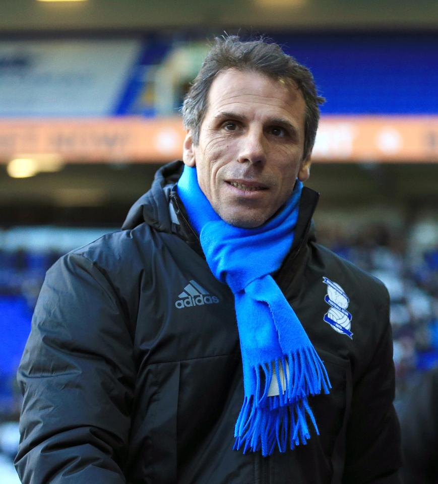  Gianfranco Zola wants to add to his squad this month