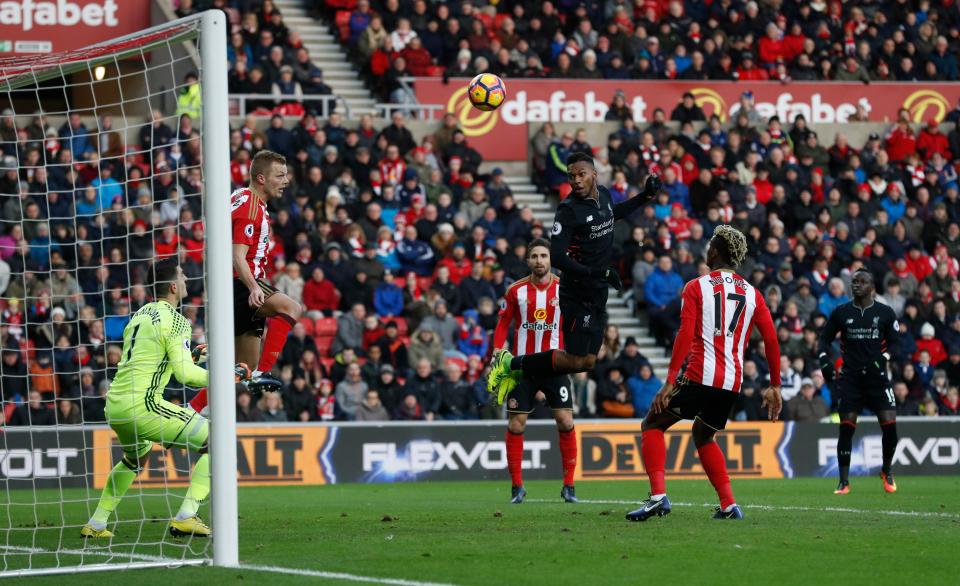  Daniel Sturridge pounced in the 19th minute to give Liverpool the lead