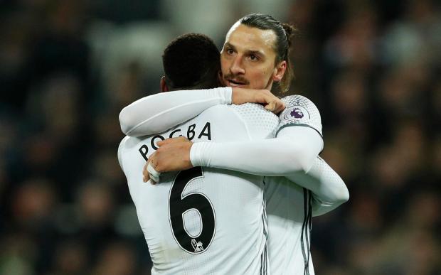 Paul Pogba and Zlatan Ibrahimovic both feature highly in their respective positions