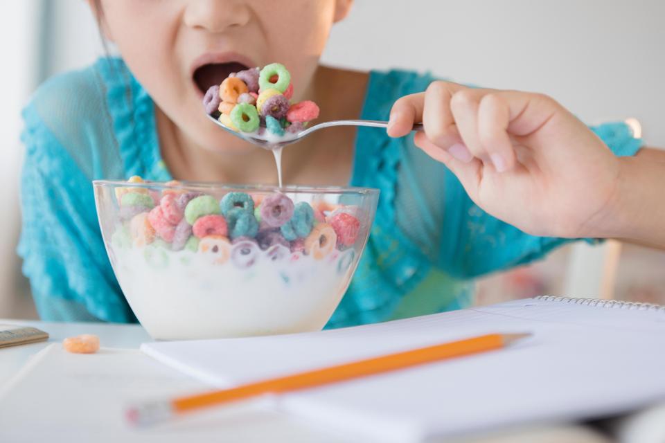  Thousands of children start their day with sugar-heavy cereals