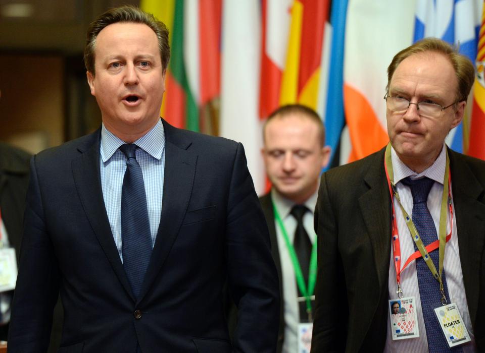  Sir Ivan with former PM David Cameron in june