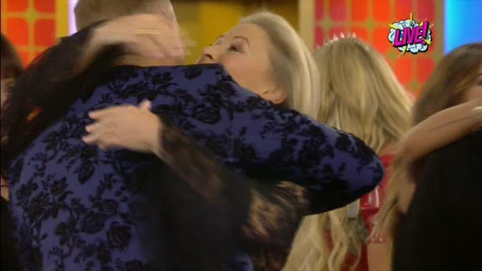  Angie and Calum were reunited on the big launch night