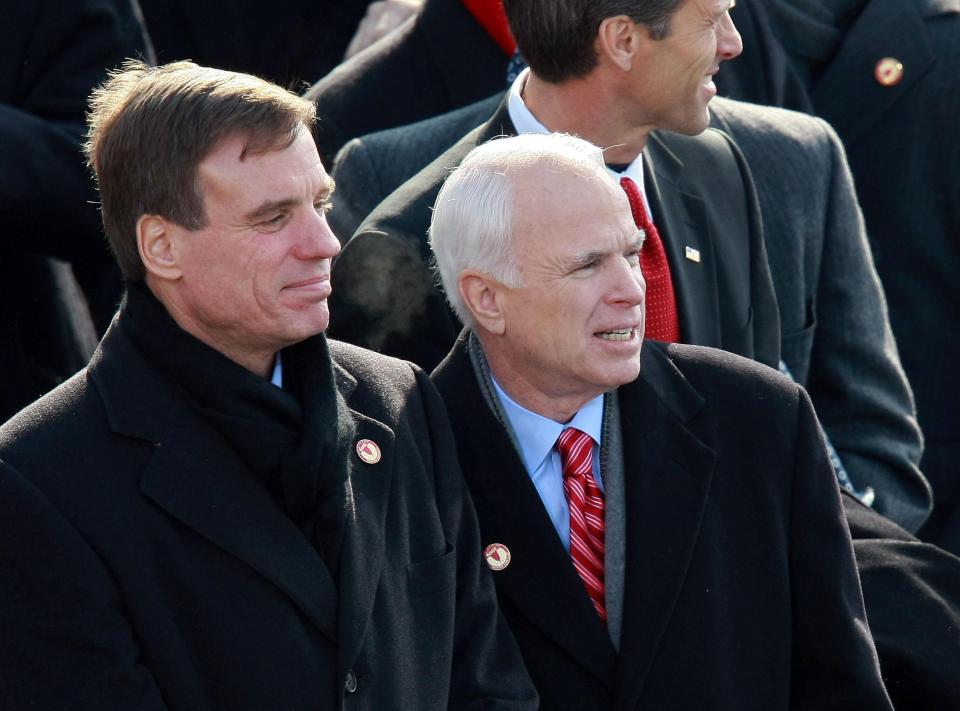  John McCain, who lost to Obama in the 2008 election, attended his inauguration