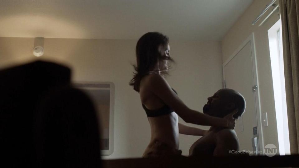  The actress filmed steamy sex scenes for the US thriller