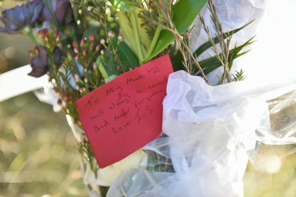  Tribute have been left to the man at the spot at junction 24 where he was killed on the M63