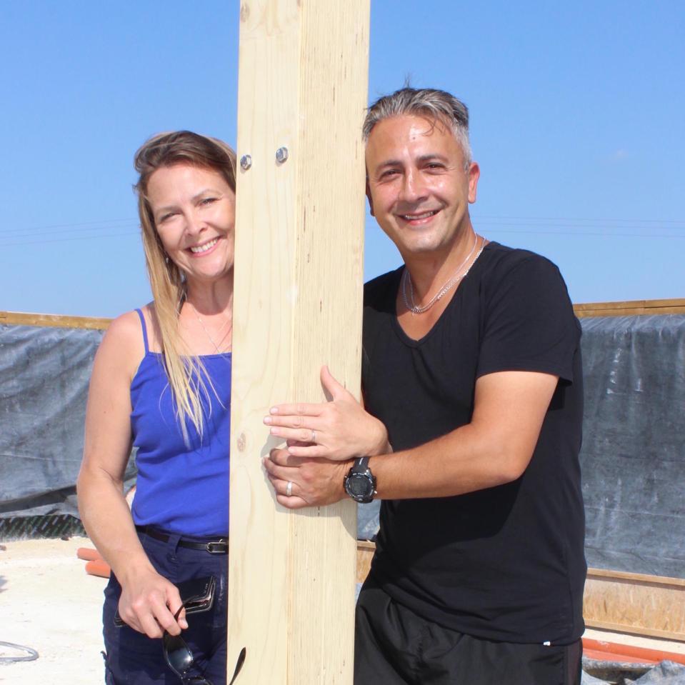  Heidi and Sav Pavlou started building their unique eco-home last May