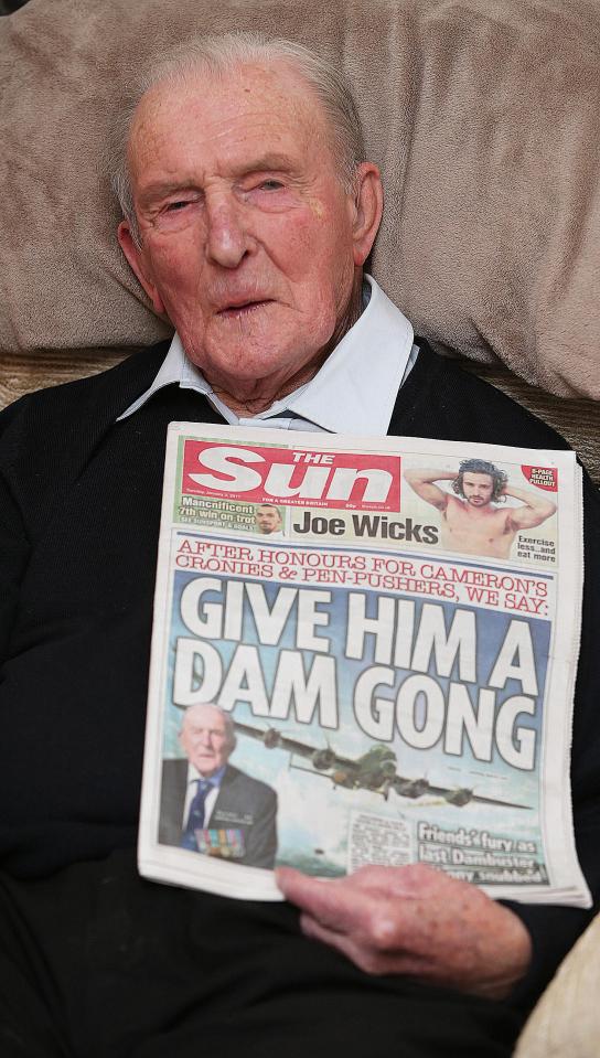  Dambusters hero Johnny Johnson says he's 'stunned by the response from Sun readers' to our campaign to have him knighted