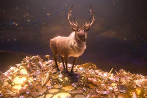  Sven the adorable reindeer from Frozen makes a cameo appearance in Moana