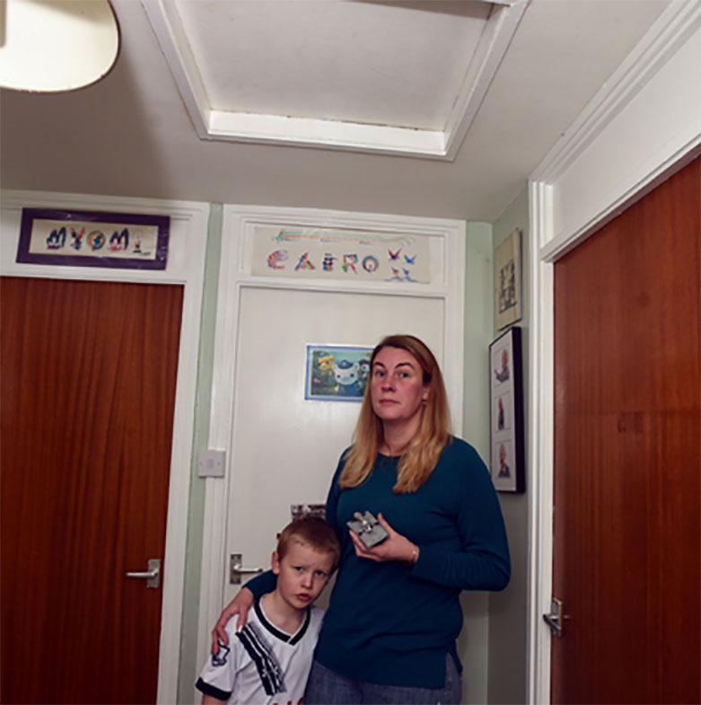  The family's loft became infested with rats that burrowed inside Christmas presents