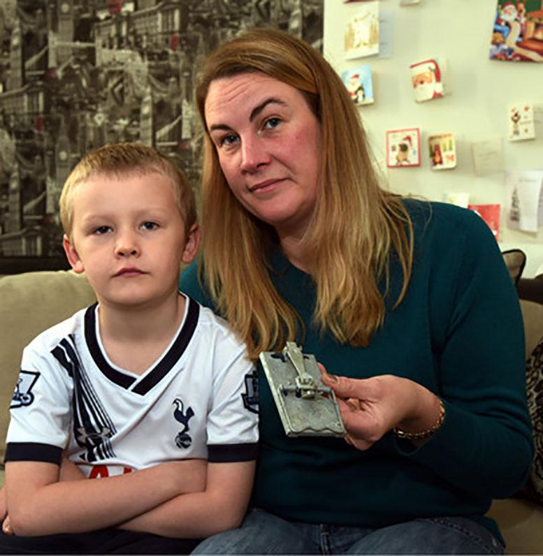  Myomi Cotterell said her young children are now terrified that rats are hiding in their bedrooms