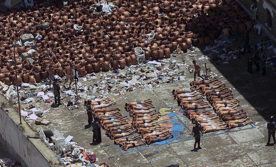  Riot police bring a 25 hour prison riot under control after 7,000 hostages were taken at the Sao Paolo lock up