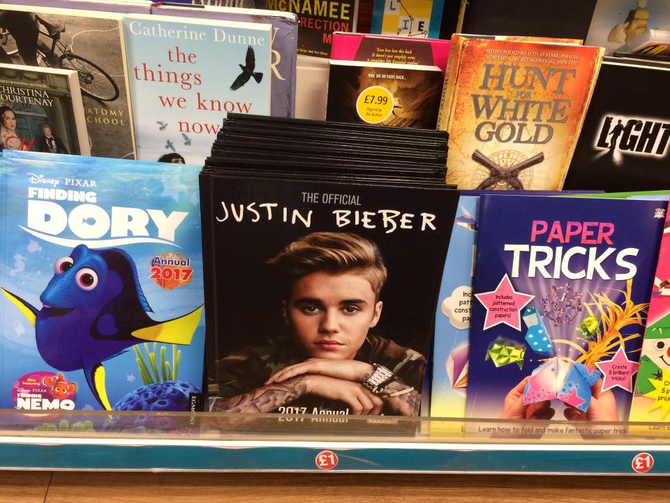  The Justin Bieber Official Annual has been discounted to £1 down from £7.99 - just five days into the New Year