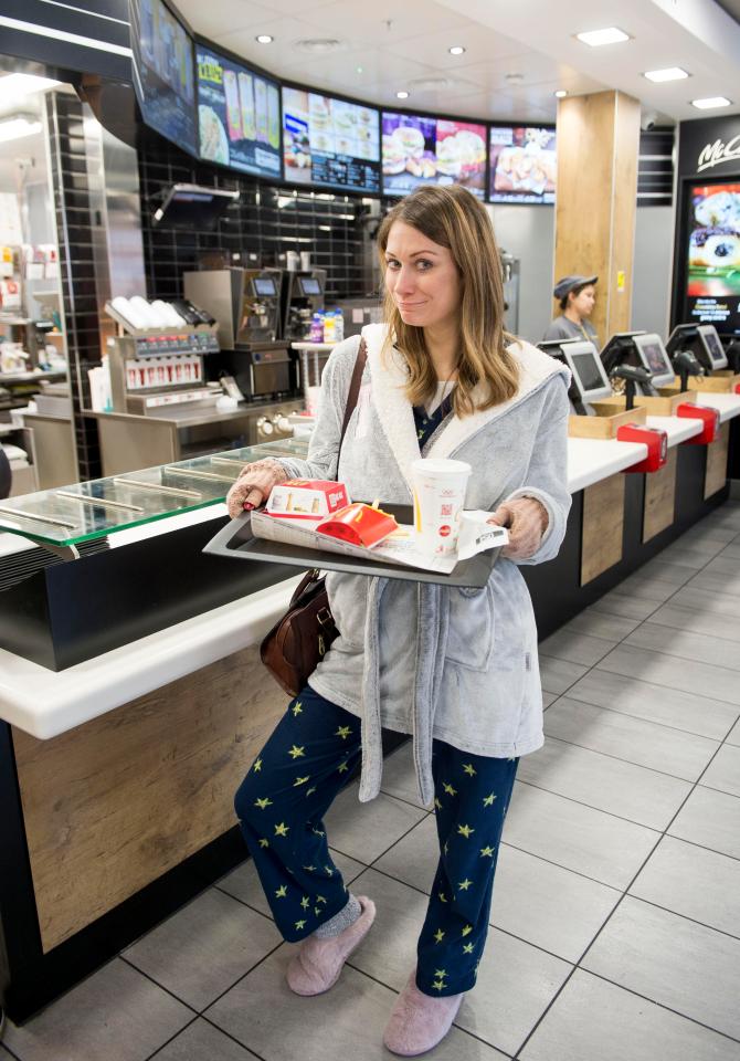  Time for a McDonald's breakfast - with jammies-to-go