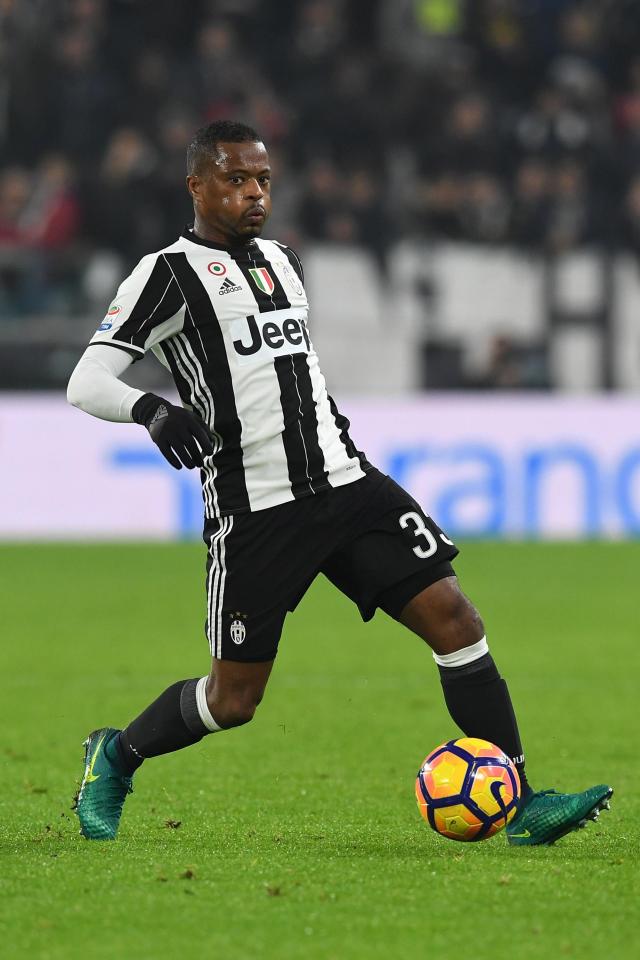  Evra was left out of Juventus' squad against Bologna this weekend