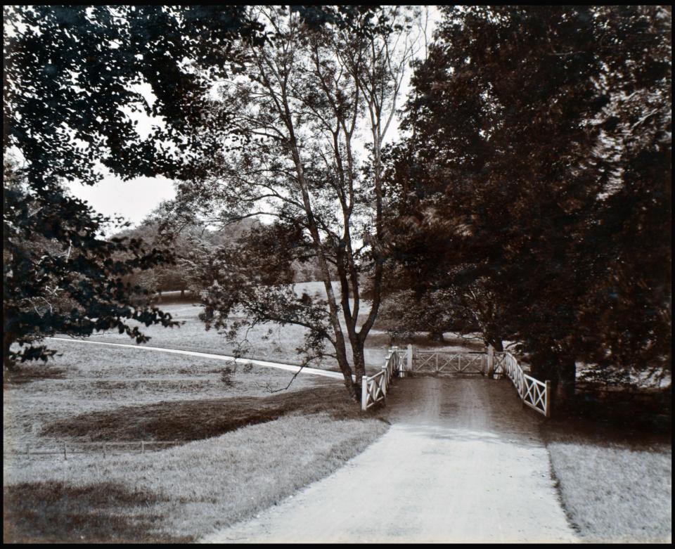  The long, winding driveway that leads to the front of the castle. Highclere has 300 rooms, 80 of which are bedrooms