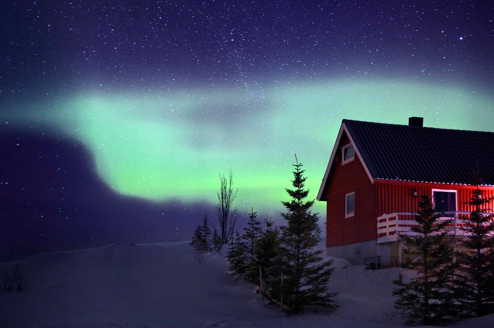  The couple stayed in a secluded cabin in the Norwegian fjords