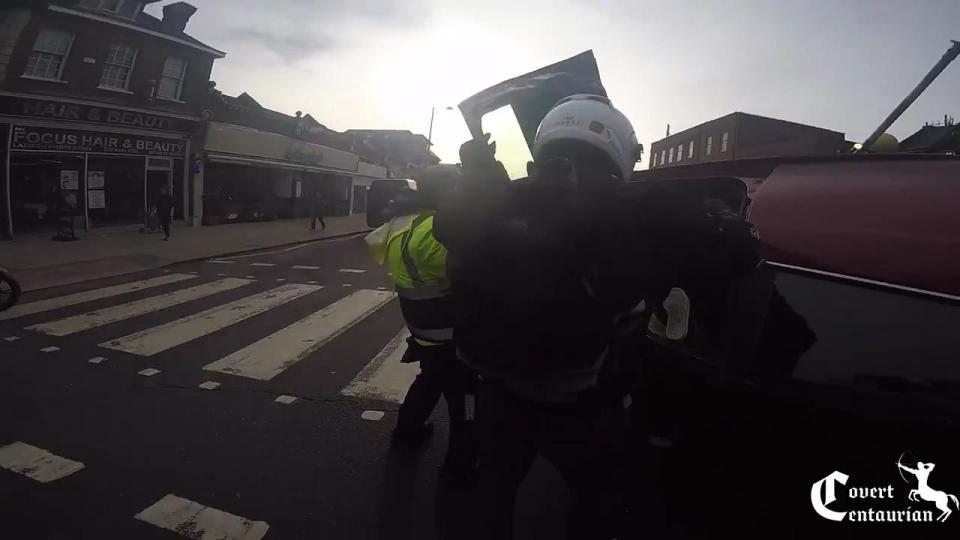  Pedestrians and a motorcyclist rushed to help the old man