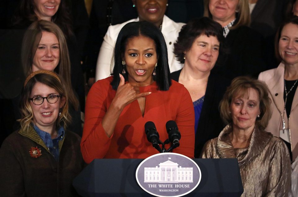  Michelle Obama urged young Americans to fight for their future in her emotional farewell speech as First Lady on Friday