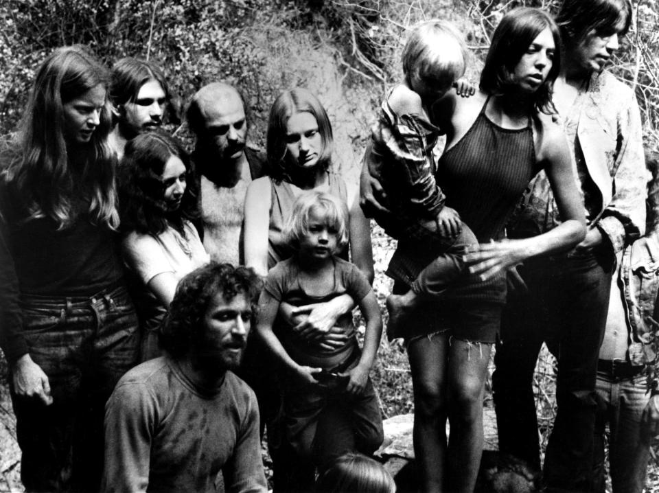  Members of the 'Manson Family' seen during a 1973 documentary