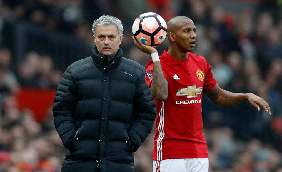  Red Devils boss Jose Mourinho is set allow Young to leave in January