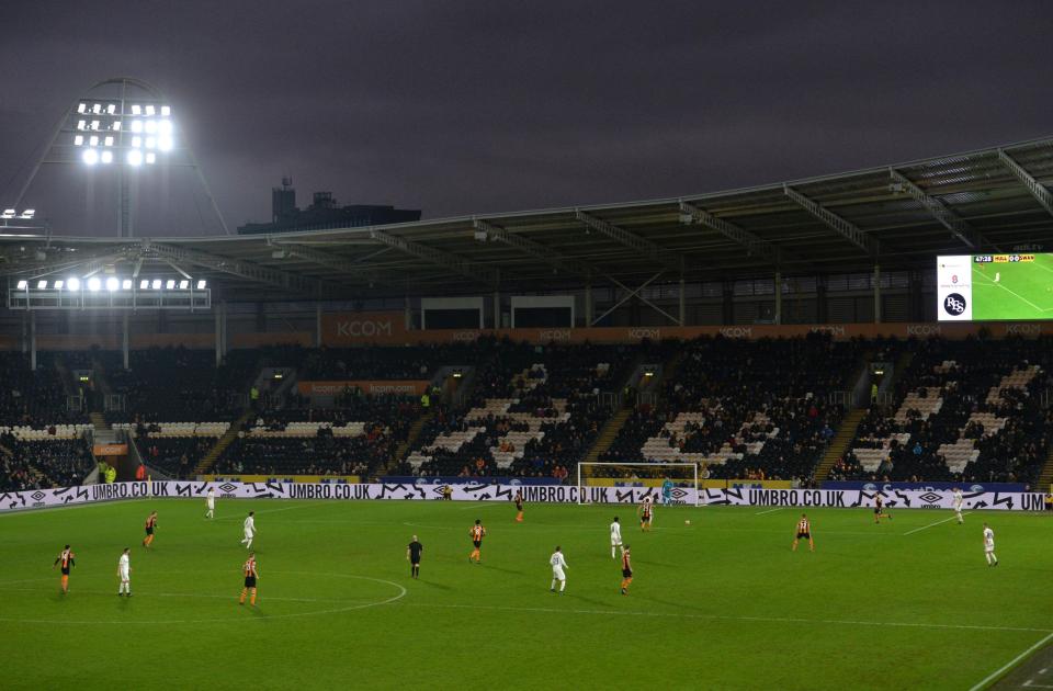  Just over 6,000 fans watched the FA Cup third round tie against Swansea at home