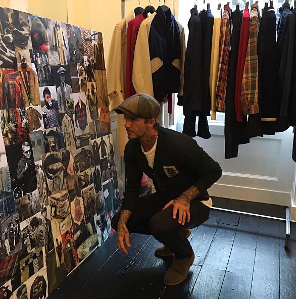  David ahead of his LFW launch of his collaboration with Kent & Curwen