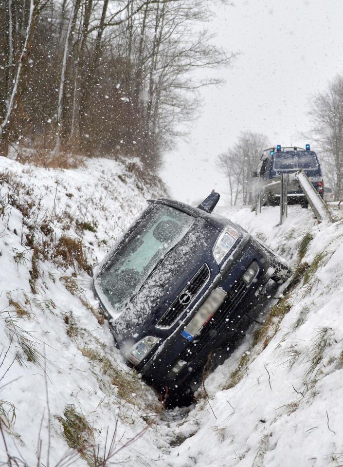  The accident happened in the same week when more than a dozen people on the continent died as a result of freezing conditions that Britain is set to feel too