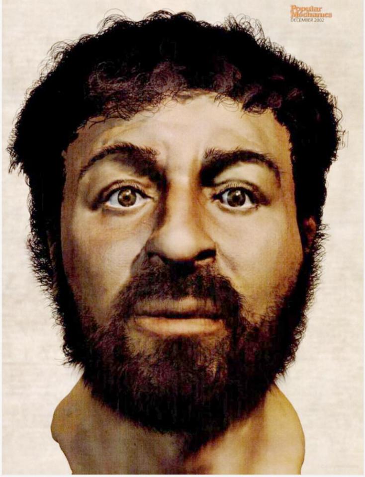  The scientist's depiction of Jesus features dark skin, dark eyes and short hair