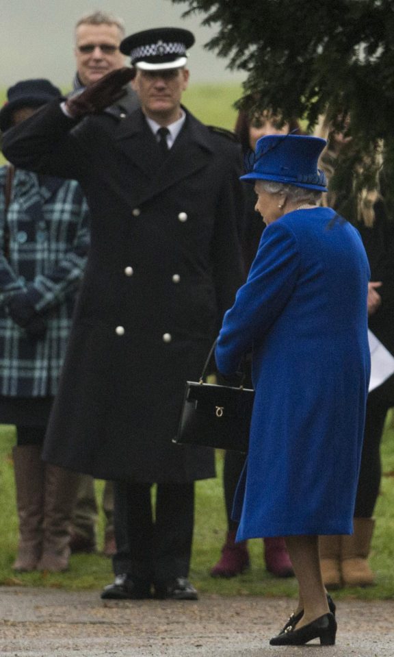  Police were in attendance at the service