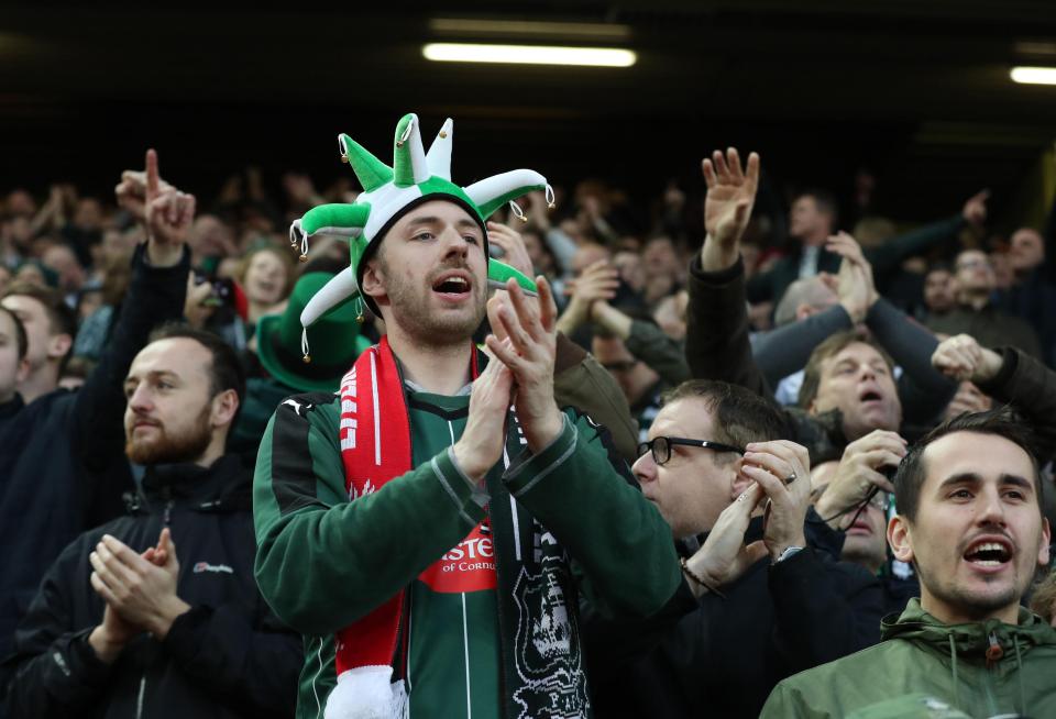  The Plymouth were understandably delighted at holding Liverpool to a 0-0 draw at Anfield