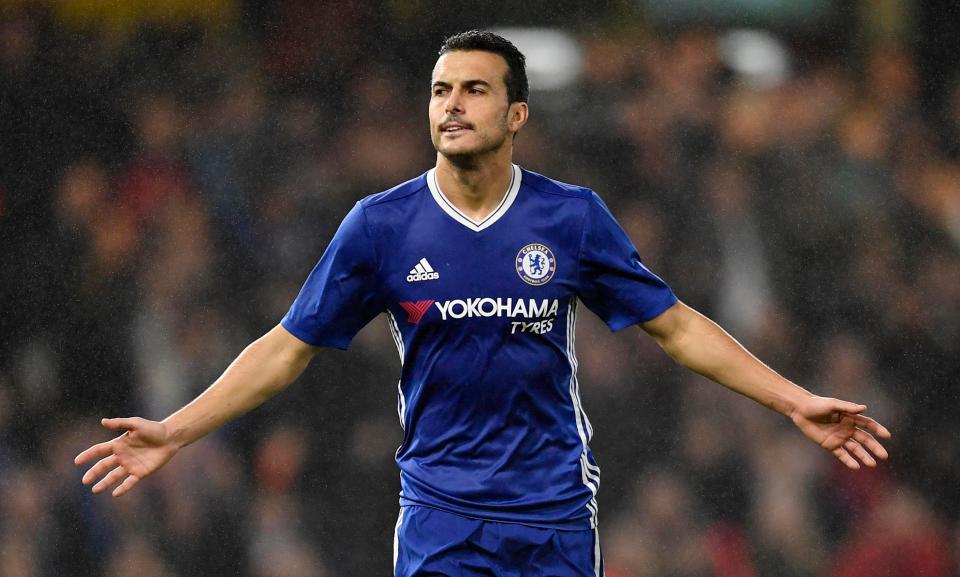  Pedro struck twice to hand Chelsea victory