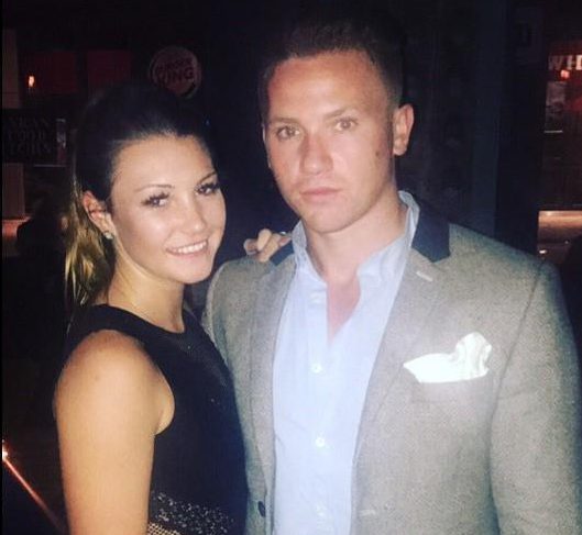  Corrie McKeague poses with girlfriend April Oliver