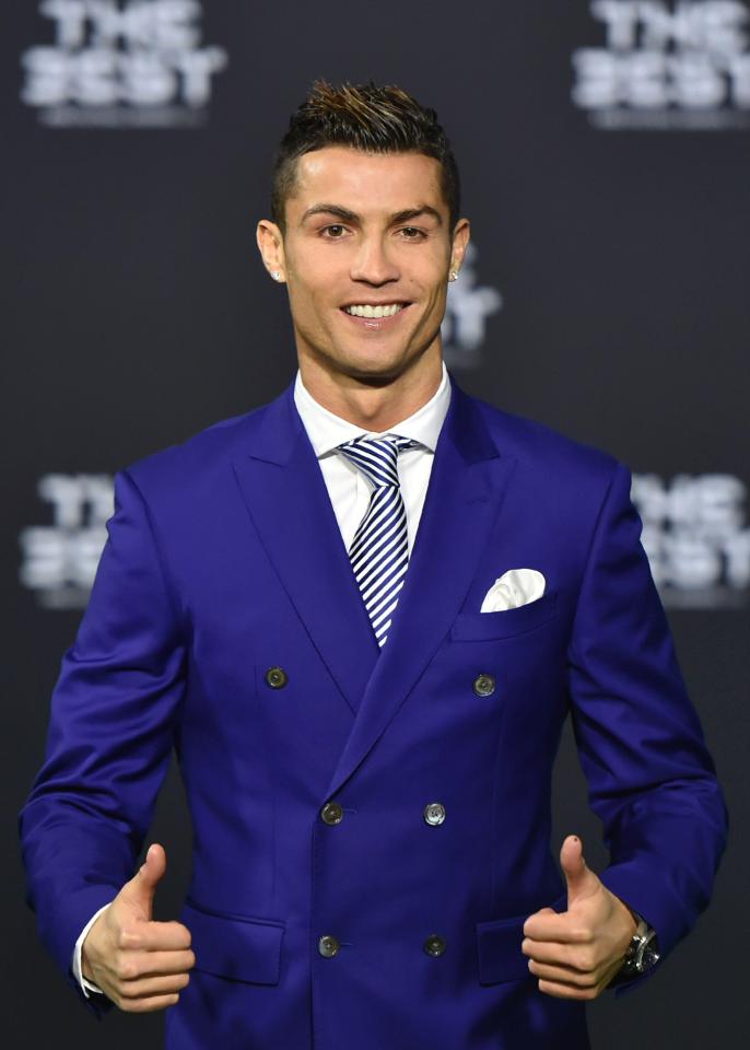  Cristiano Ronaldo arrives in Switzerland fresh from winning the Ballon d'Or last year