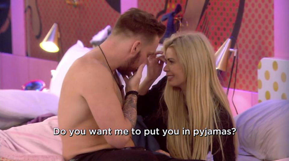  Jamie and Nicola got very flirty with each other during their first few days in the house