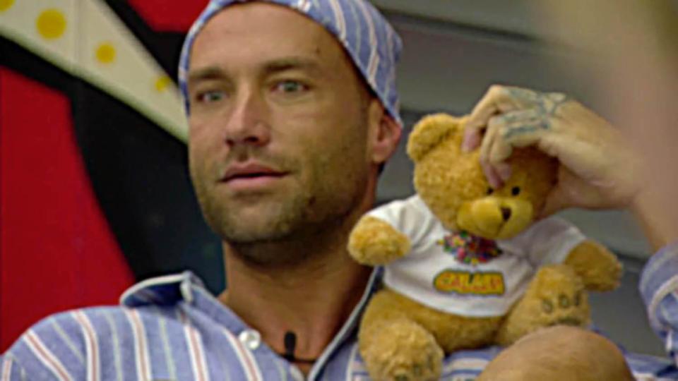  Calum Best took Angie aside to warn her to calm down