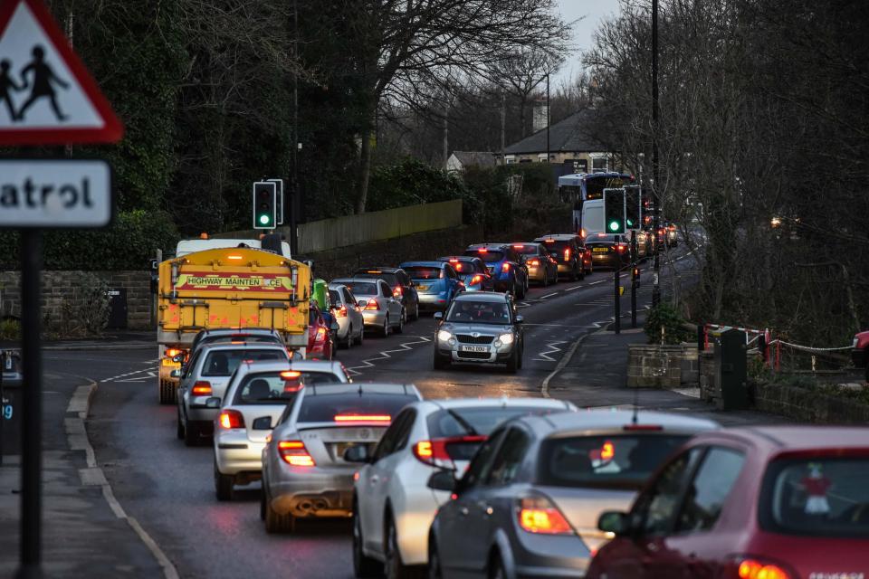  The fallen Sycamore tree caused huge tailbacks on the A61 in Sheffield