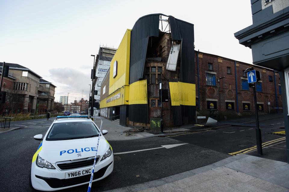  A self storage business in Sheffield was left with severe damage to its roof and side cladding due to high winds overnight