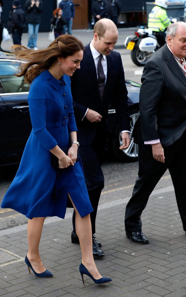  The Duke and Duchess arrive together at the bereavement centre in Stratford, East London, ahead of meeting families and children who have lost loved ones