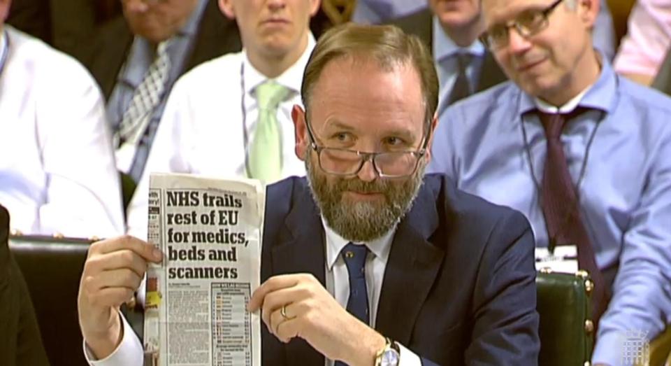  Mr Stevens said the NHS lagged behind other countries in key areas