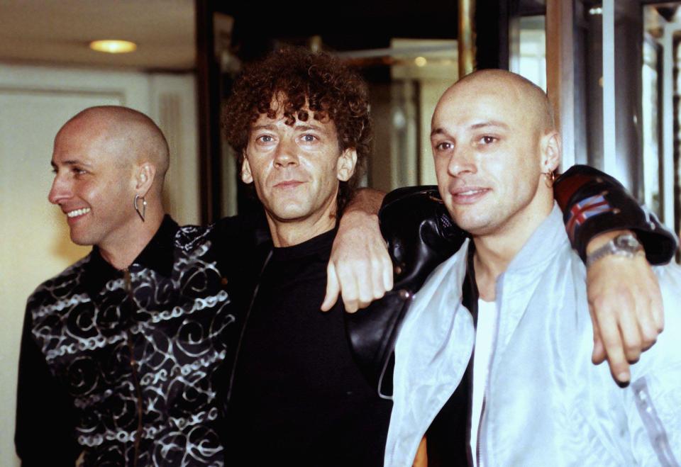  Right Said Fred — made up of Richard, left, with Rob Manzoli, centre, and Fred Fairbrass, in 1992 — shot to fame with their 1991 smash hit I'm Too Sexy