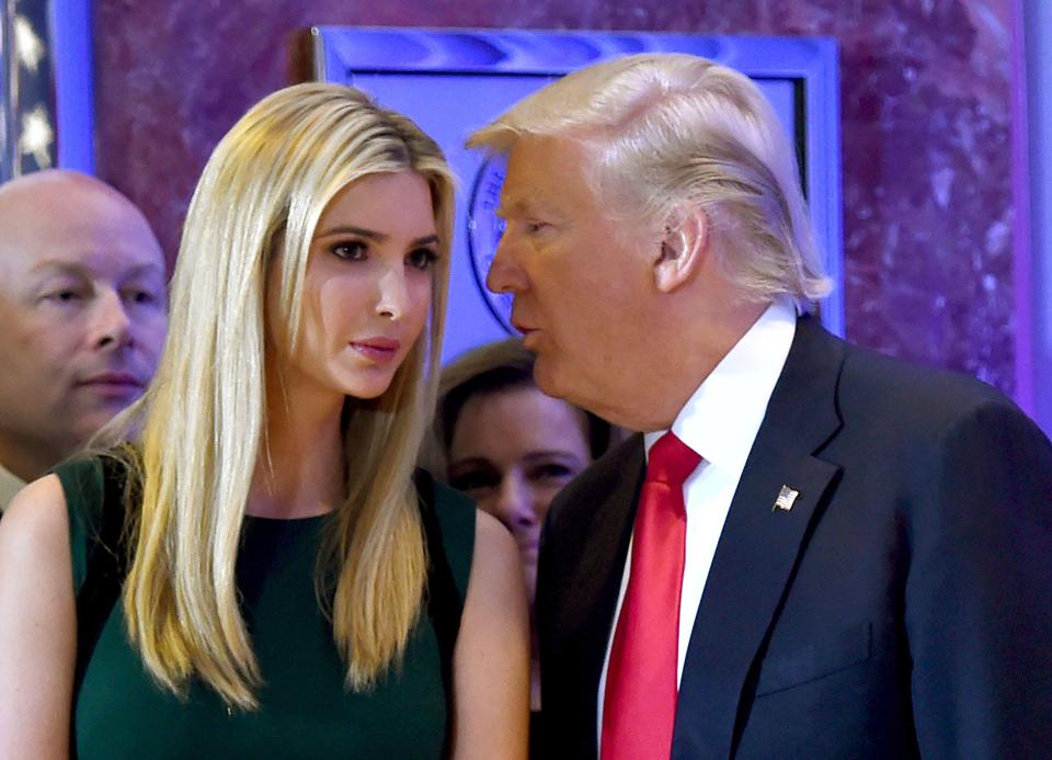  Ivanka Trump and her father Donald