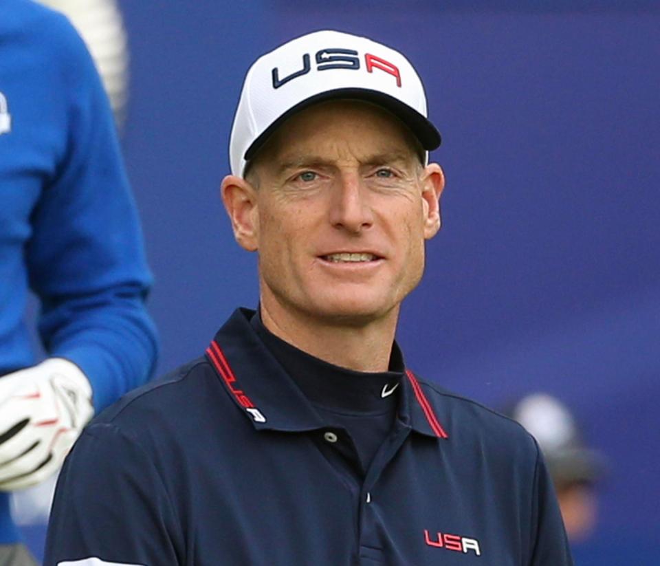  Jim Furyk has been unveiled as the 2018 USA Ryder Cup captain