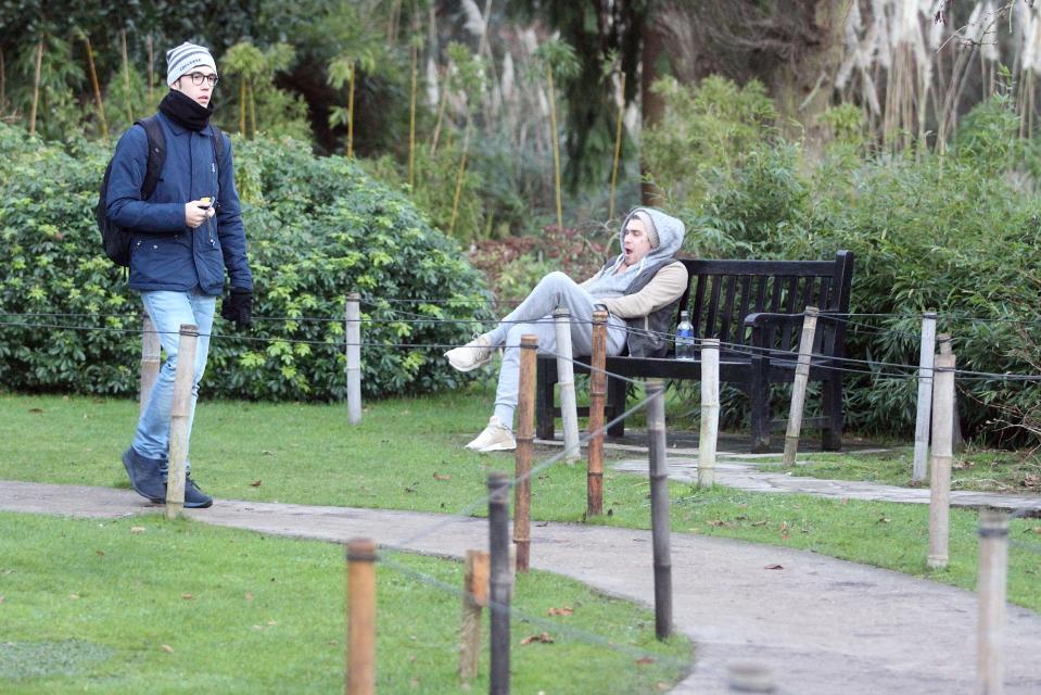  Marco Pierre White Jr seemed tired yet unfazed by passers-by